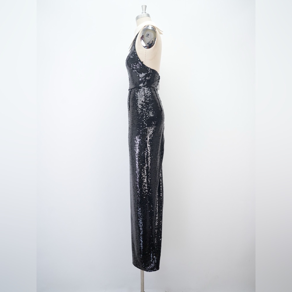 NWOT Bronx and Banco Wednesday Sequin Halterneck Maxi Dress Elegant - Picture 11 of 17